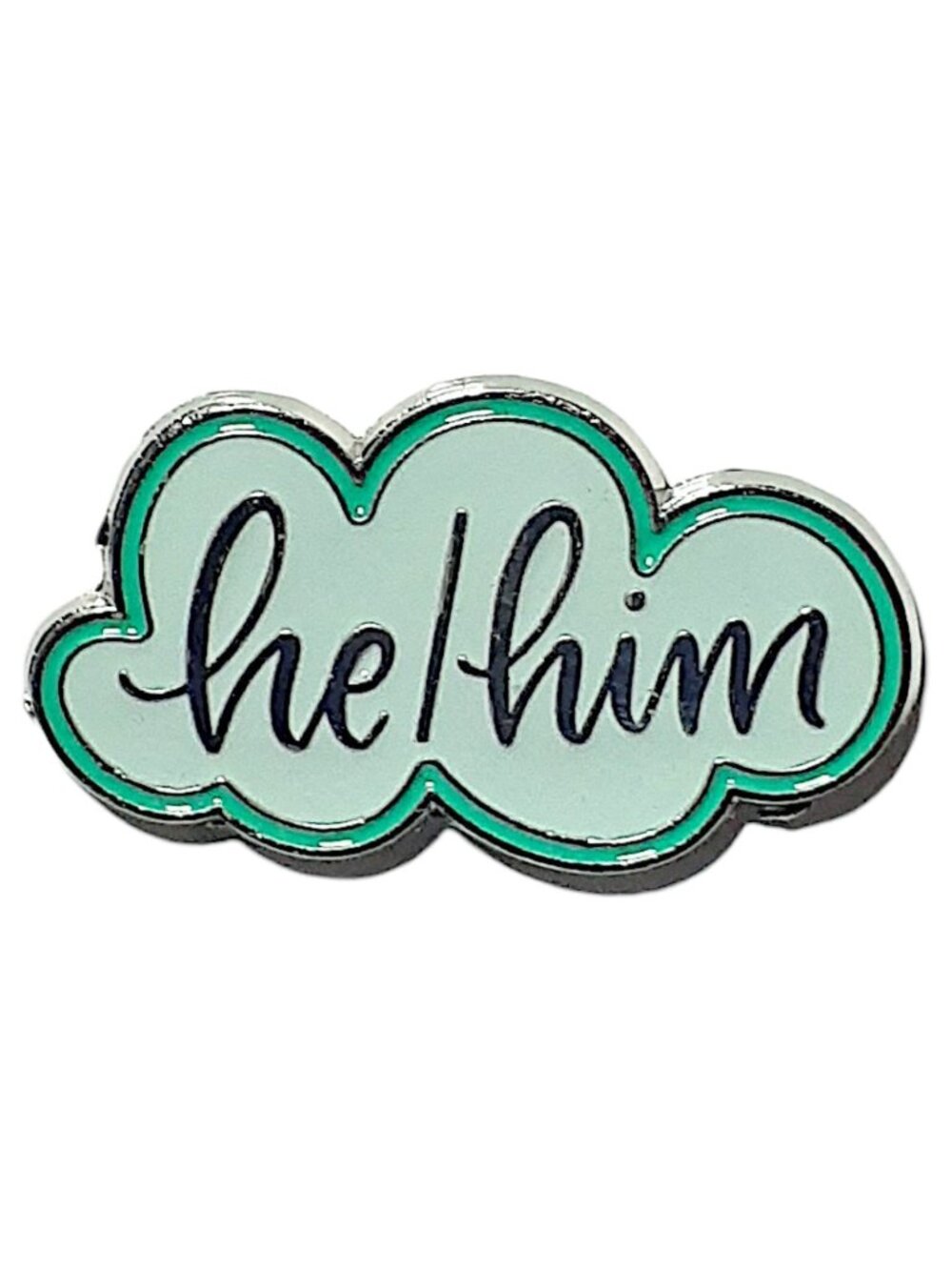 Anna Parade He Him Pronouns Enamel Pin Cloud Badge